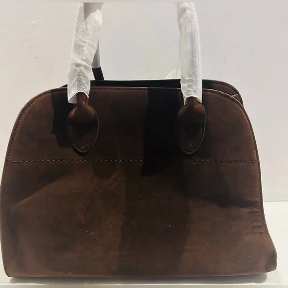 Large brown suede bag - Picture 4 of 6
